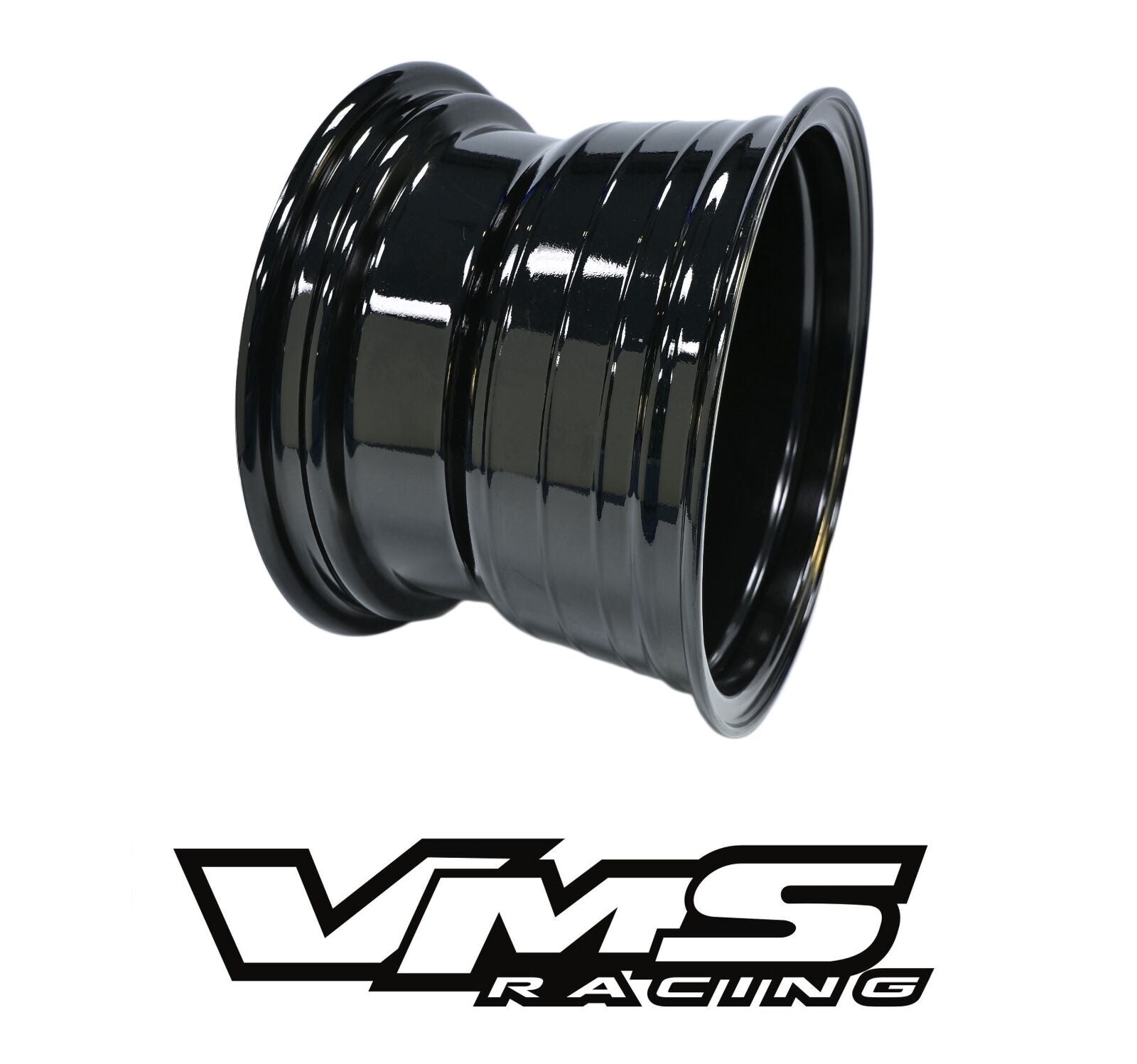 VMS Racing Black Revolver Polished Lip Milling Wheel 13X9 4X100 4x114 ...