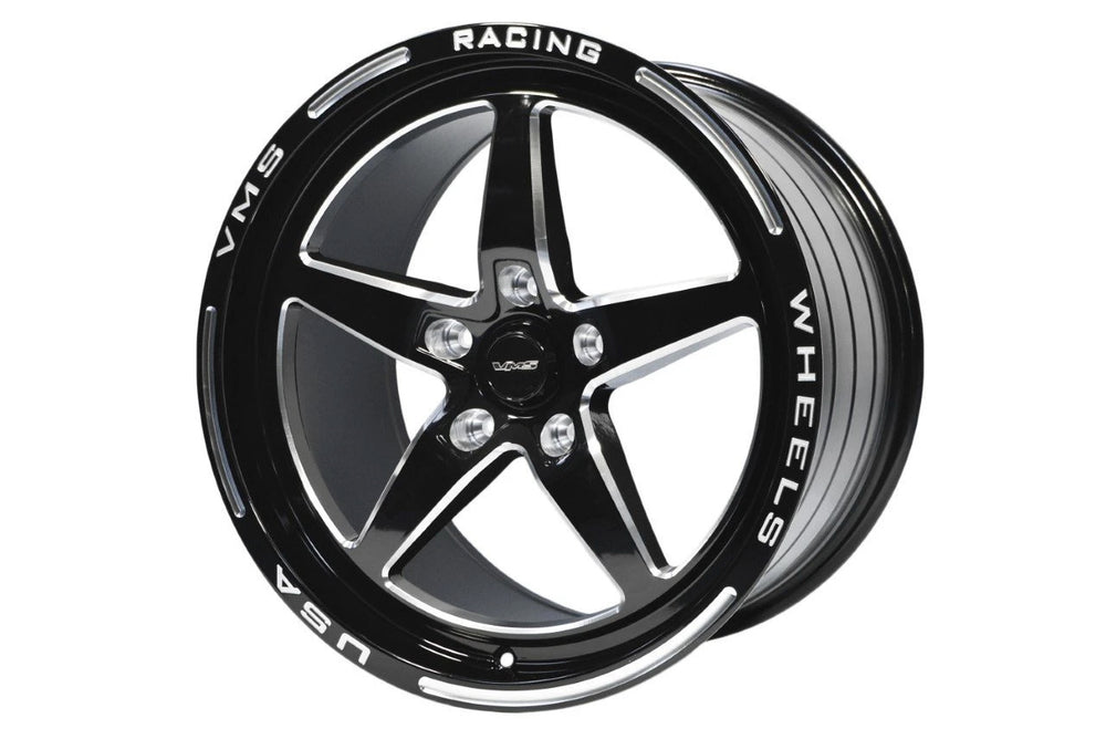 VMS STREET DRAG RACE REAR V-STAR WHEEL 17X10 (+30 OFFSET) 5X115 FOR 2006+ DODGE CHARGER, CHALLENGER, DEMON INCLUDING SRT 392 & HELLCAT