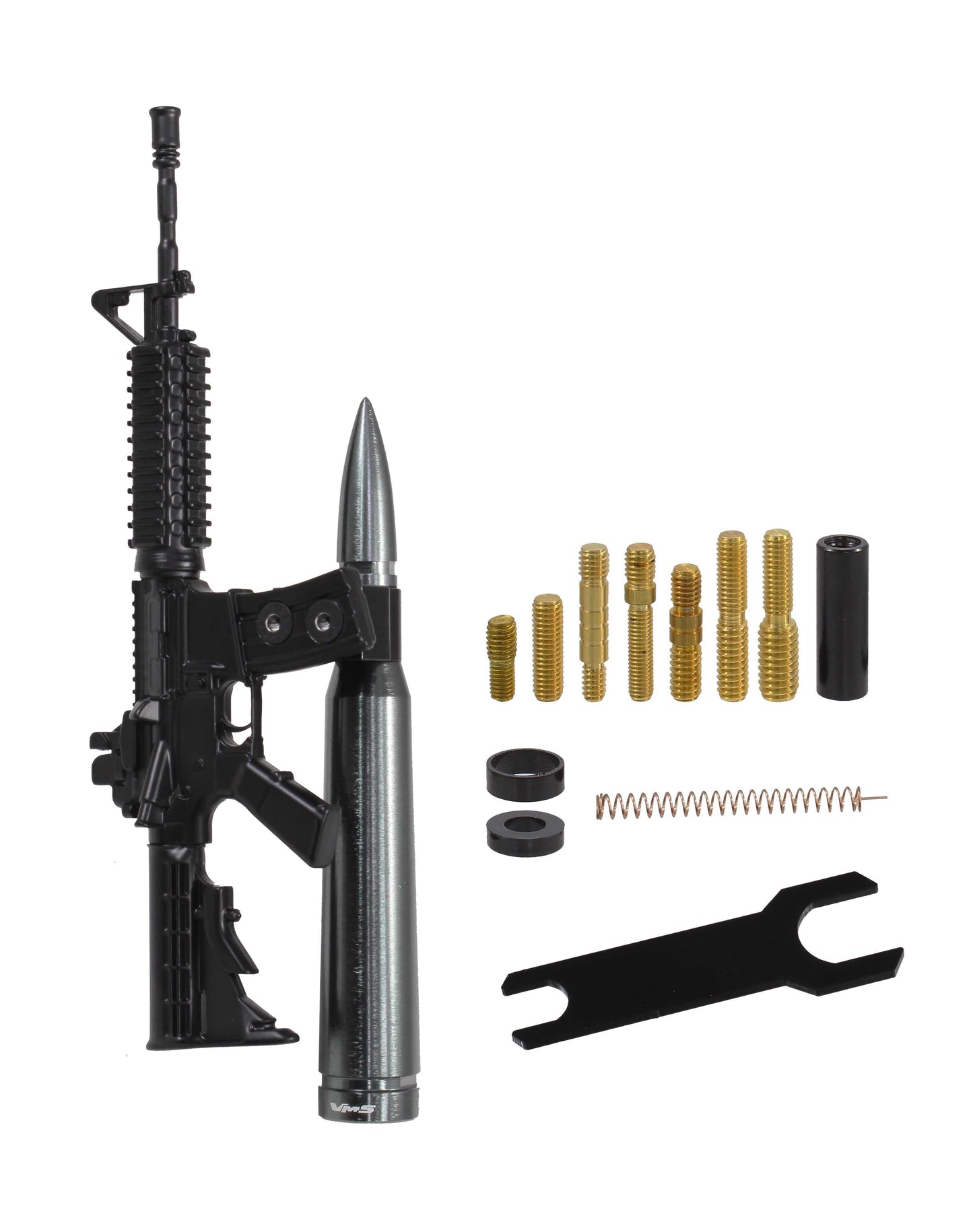 Anti-Theft AR15 & 50 Caliber Bullet Stubby Antenna AM FM For 90-22 Chevy GMC