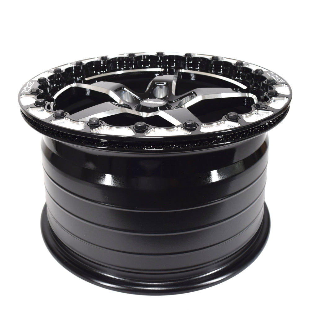 
                      
                        VMS Racing Black Beadlock VStar Rear Rim Wheel 17x10 5x115 +30 ET For 06 21 Dodge
                      
                    