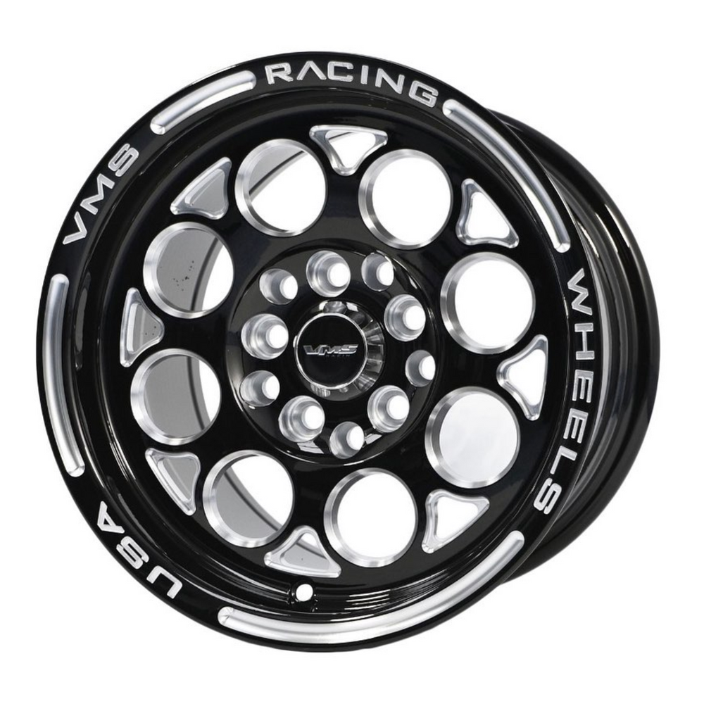 
                      
                        VMS Racing Black Modulo Milling Finish Drag Racing Wheel Rim 15x8 5X100 5X120.7 | 5x4.75 | 5.3” BS
                      
                    