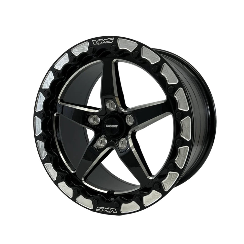 
                      
                        VMS Racing Black Beadlock Vstar Rim Wheel 17x10 5X120 5X4.75" +44 For 10-20 Chevy Camaro
                      
                    