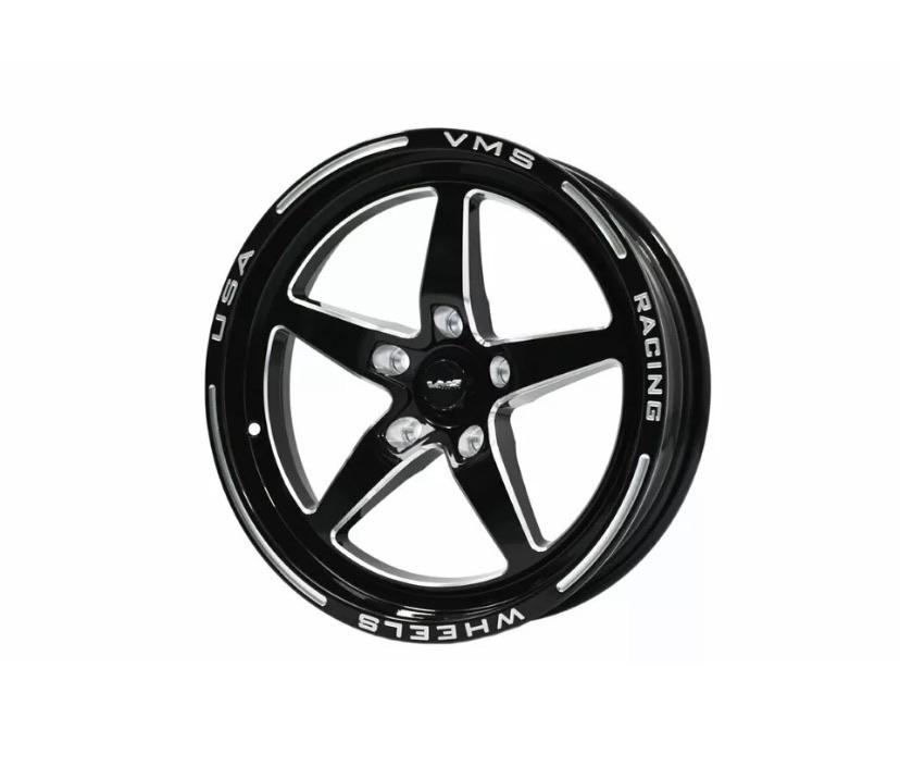 
                      
                        VMS Racing Street Drag Pack V Star 5 Spoke Wheels Rims 15X10 & 15x3.5 5X114.3 (5X4.5") -25 ET (4.5" BS)
                      
                    