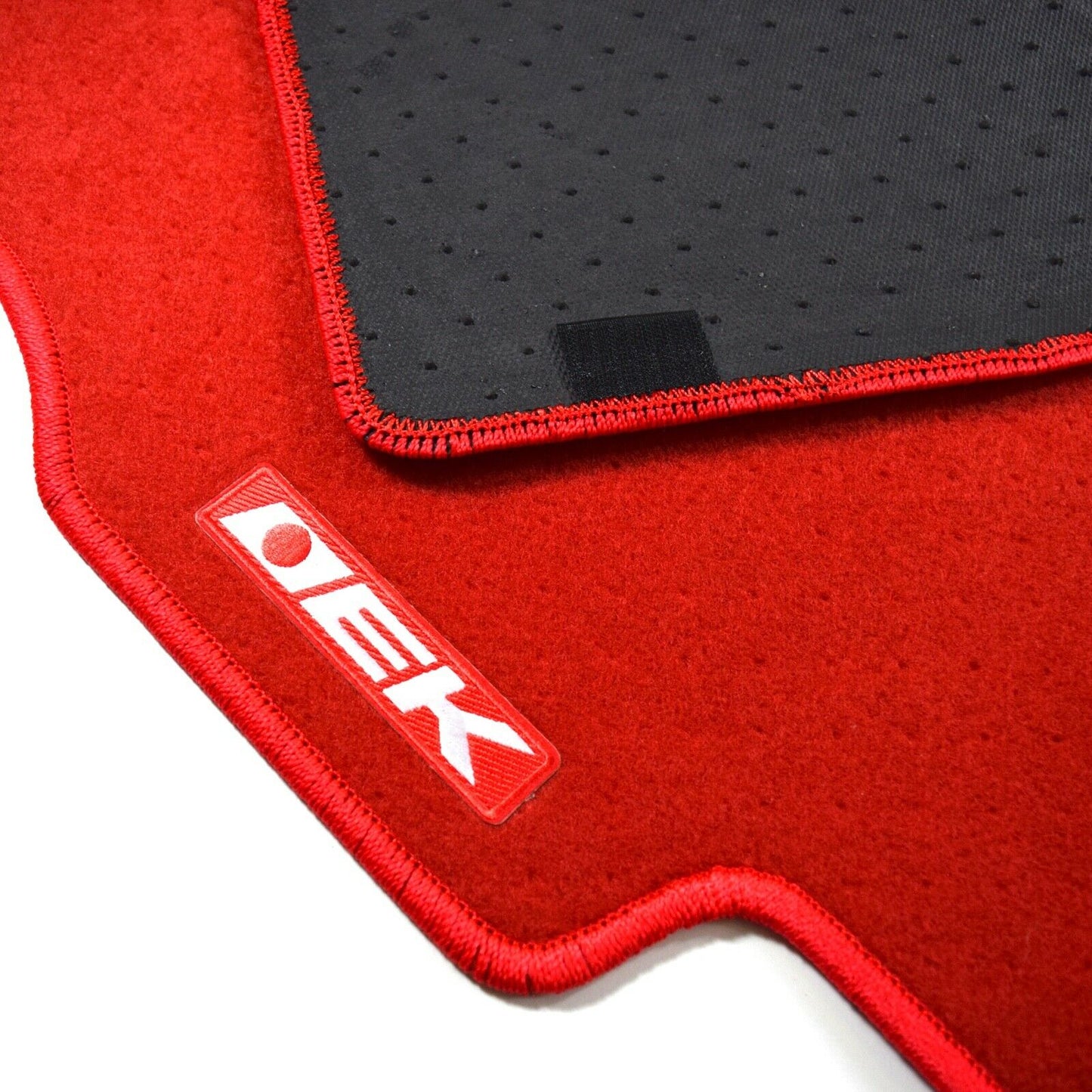 4PC Set Red Custom Floor Mat Non Skid Carpet Fit 96 00 Honda Civic EK JDM