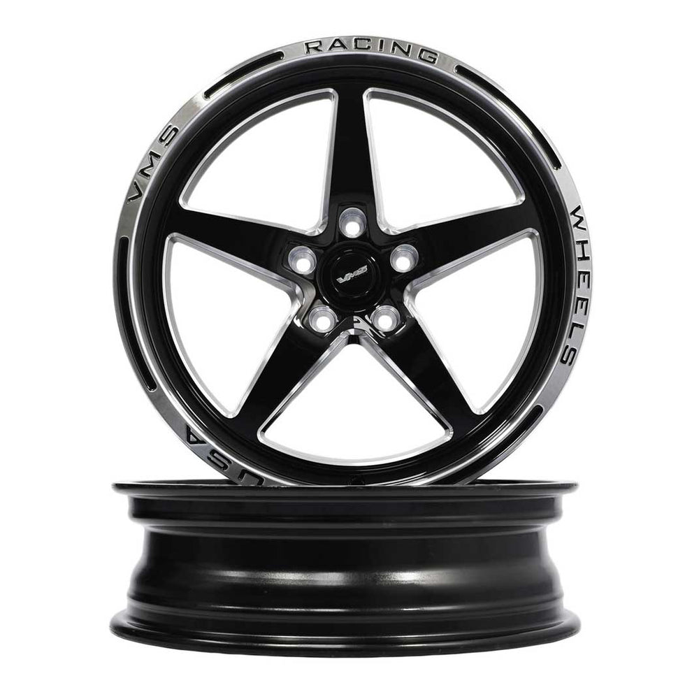 
                      
                        VMS Racing Polished Lip V star  Front Drag Racing Wheel For Ford 05 19 Mustang 18x5 (-12ET) 5x114.3 5x4.5 Set of 2
                      
                    