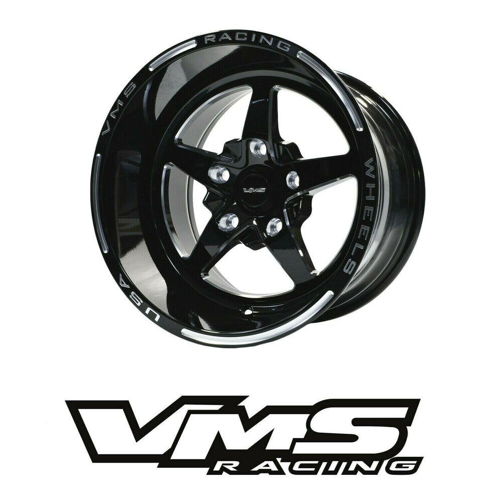 Drag Rims Vms VMS Racing Drag Race Front Or Rear 5 Lug V Star 5 Spoke Wheel Rim 15X1 ...