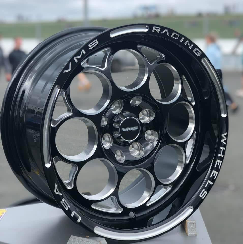 
                      
                        VMS Racing Modulo 13x8 Black Milling Finish Drag Racing Wheel Rim 4X100 4X114 ET20
                      
                    
