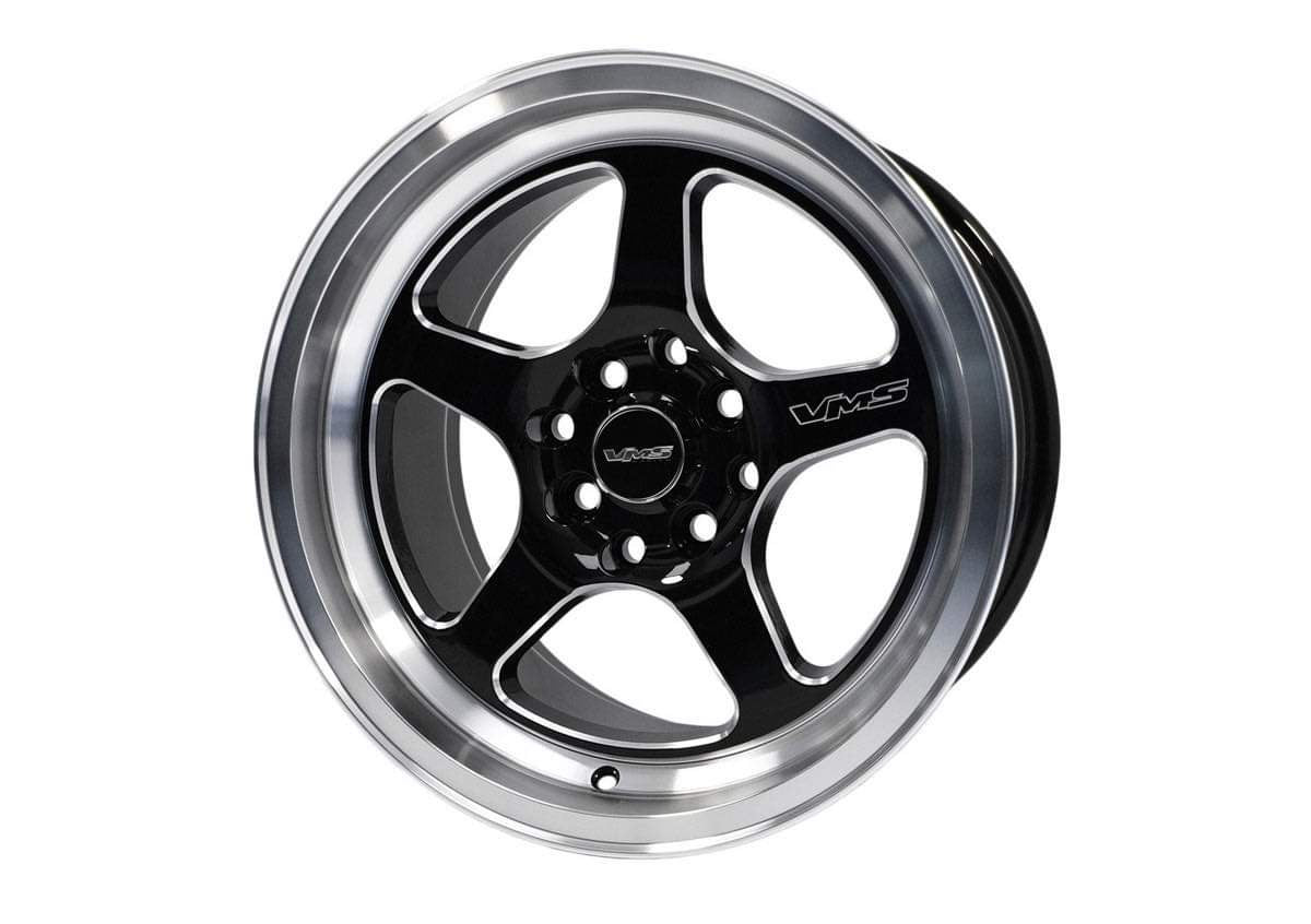 VMS Wheel Mohawk Black Milling Finish 15X8 4X100 & 4X114.3 +20
