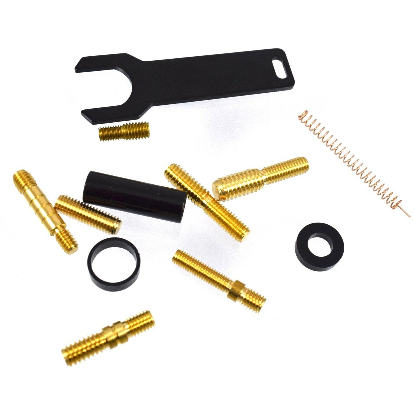 Universal Anti-Theft Gunmetal 50 Caliber Bullet Stubby Short AM FM Antenna