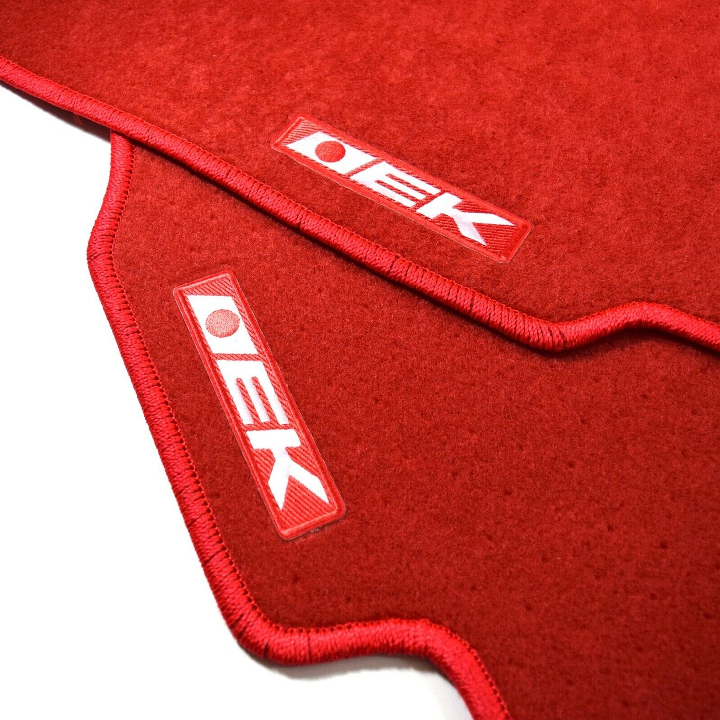 4PC Set Red Custom Floor Mat Non Skid Carpet Fit 96 00 Honda Civic EK JDM